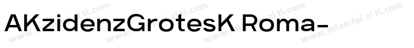 AKzidenzGrotesK Roma字体转换